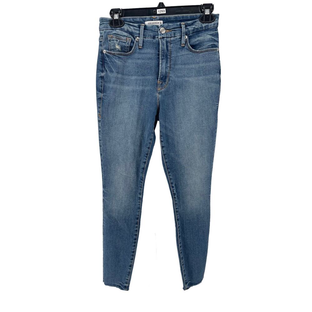 Good American Women's Blue473 Good Leg Crop Jeans Size 6/28